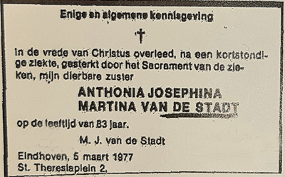 Anthonia Josephina Martina